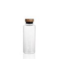 Hot Selling High Quality Heat-Resistant Borosilicate Glass Bottle with Wood Lid More Styles 300ml 400ml